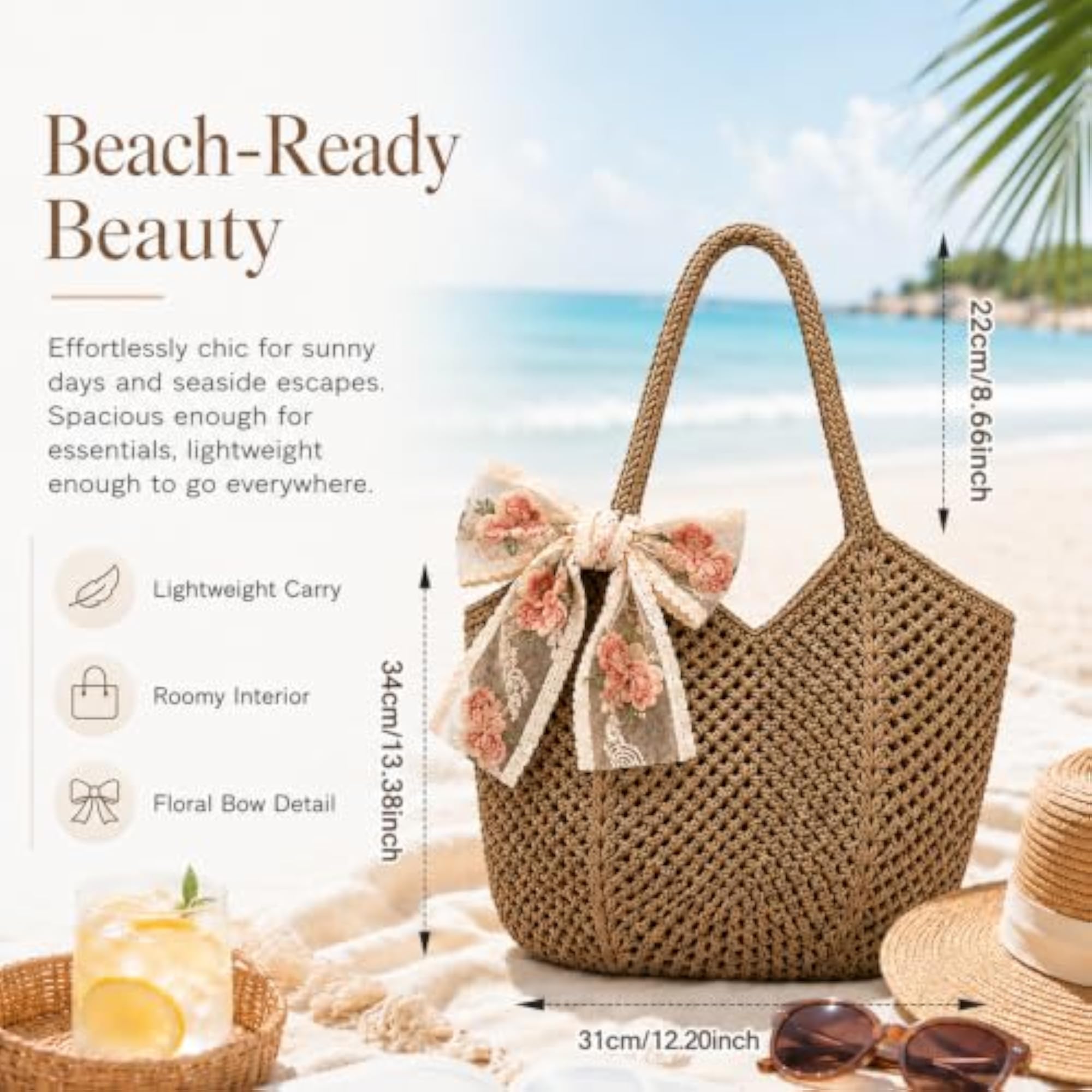 Beach Bag for Stylish Crochet Tote Bags Boho